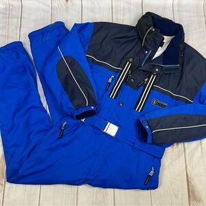 Vintage Bogner Active Goan Thylmann One-Piece Ski Snow Suit Royal/Navy Sz 44 L
